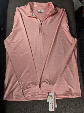 Grand Slam Pink Quarter-Zip Golf Pullover